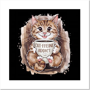 Catfeine Addicted Posters and Art